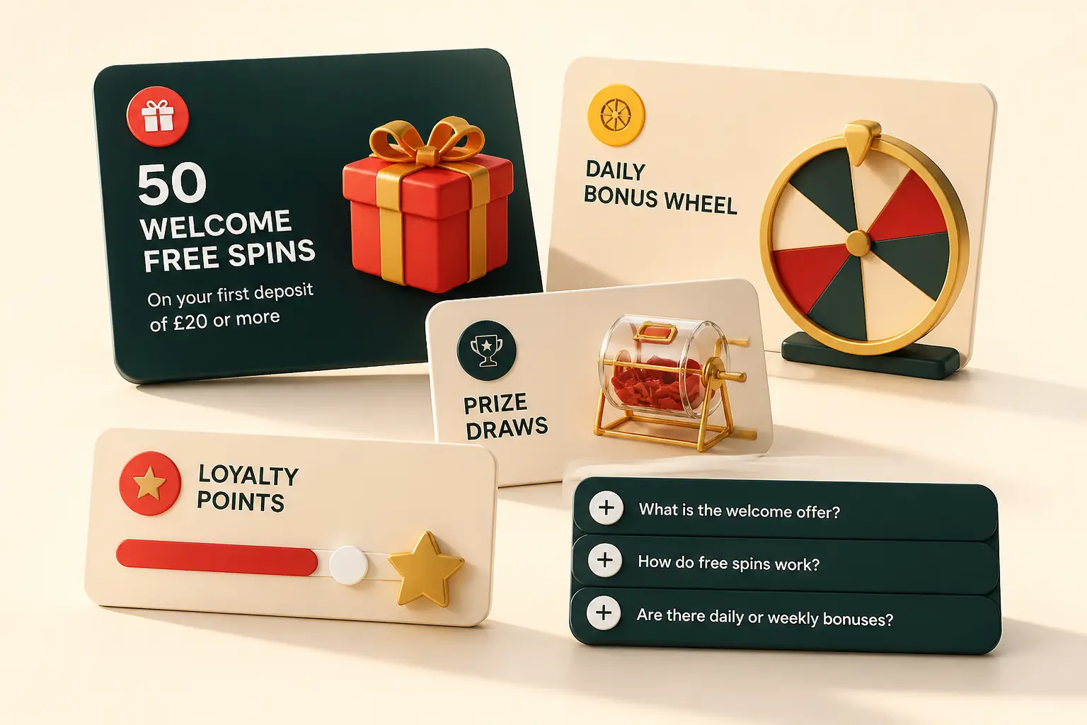 Spinland Bonus Offers and Free Spins visual guide for Spinland Casino